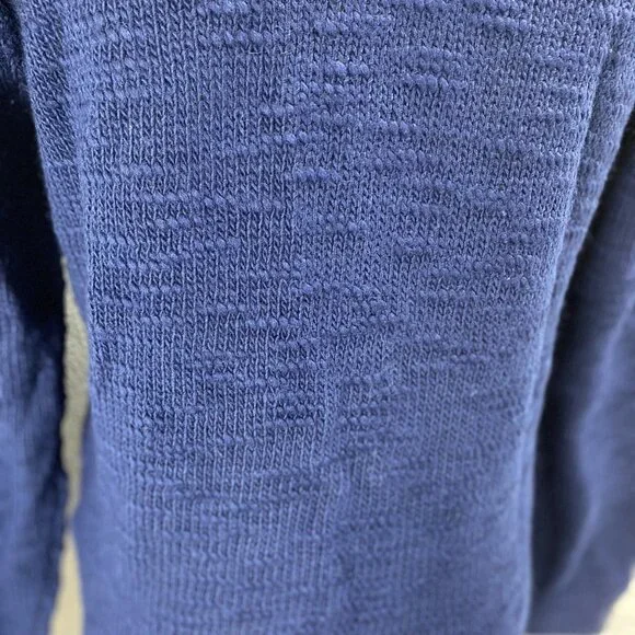 Brooksfield Men’s Slub Wool Crew Neck Knit Sweater – Navy, Size M - Picture 4 of 12